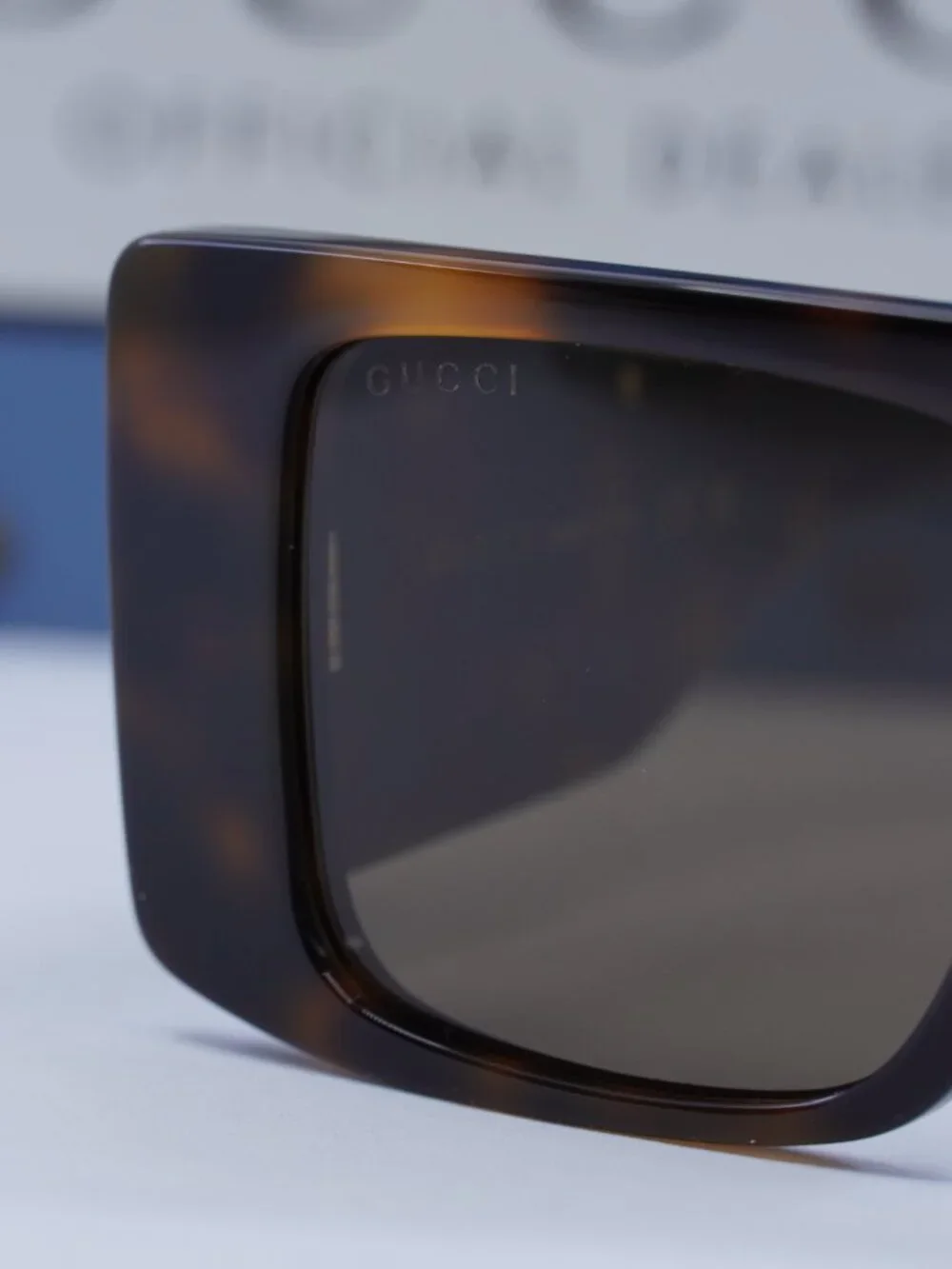 Gucci GG1888S 002 Rectangle Sunglasses - Havana/Brown